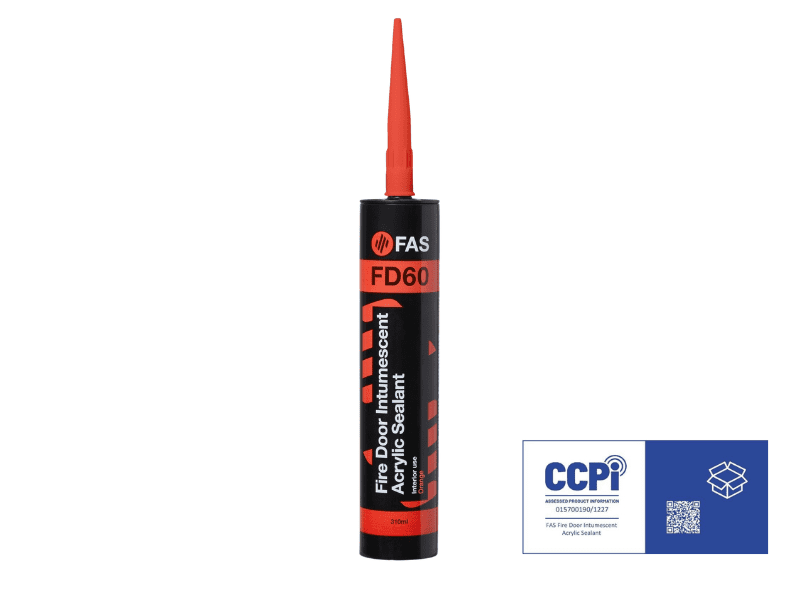 FAS Fire Door Intumescent Acrylic Sealant 310ml orange